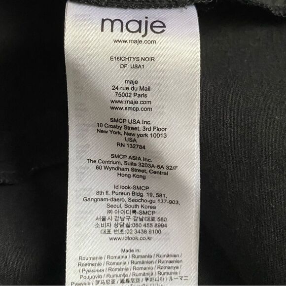 Maje Shorts Black Womens Size Medium EU Size 38 - Picture 5 of 6